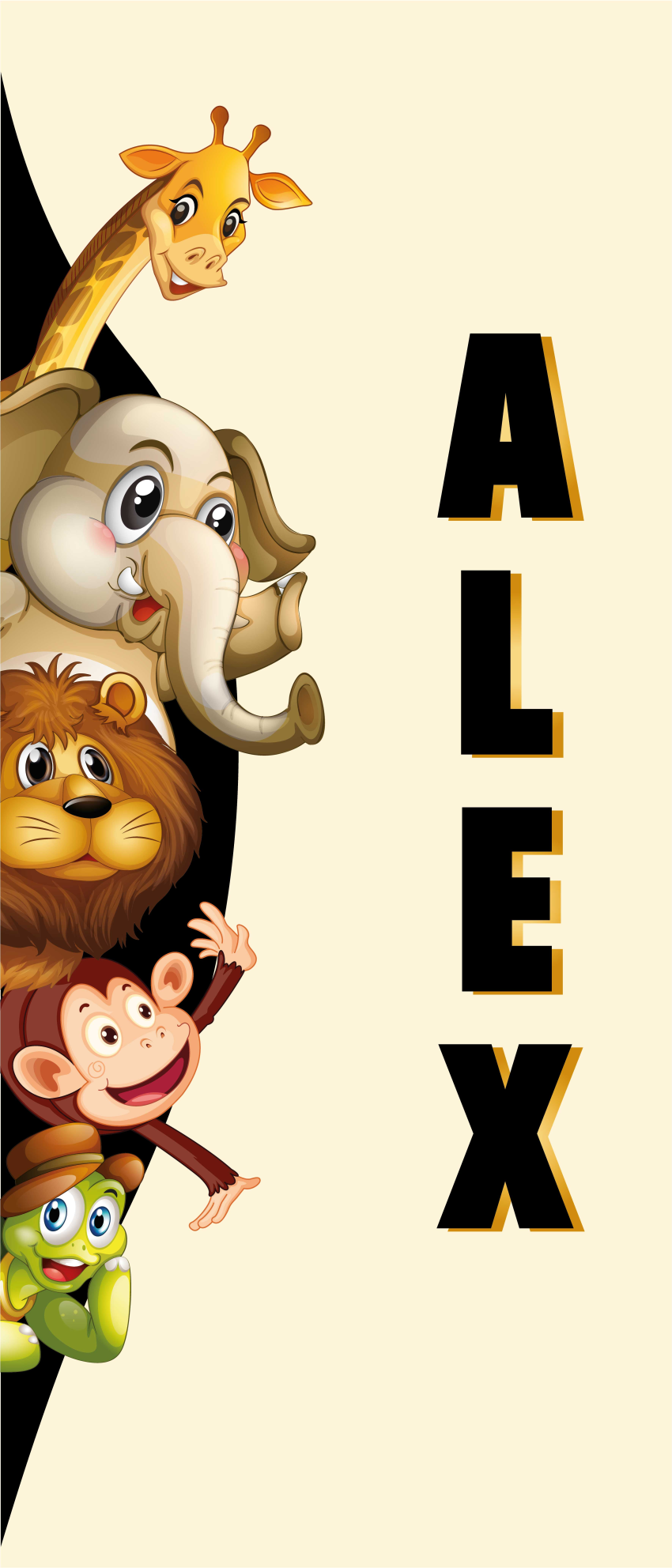 Covor vinil animal 3d animale drăguțe - TenStickers