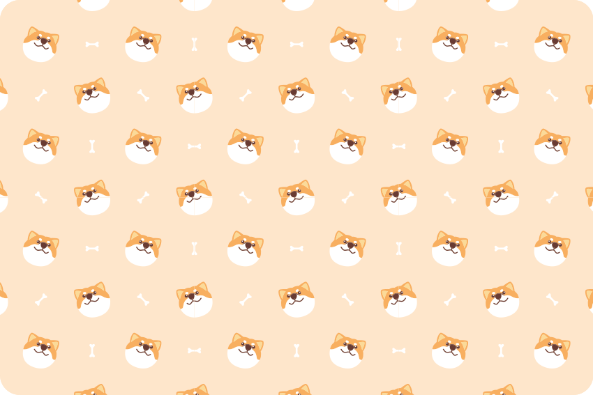 Covor vinil animal față de câine drăguț desenată - TenStickers