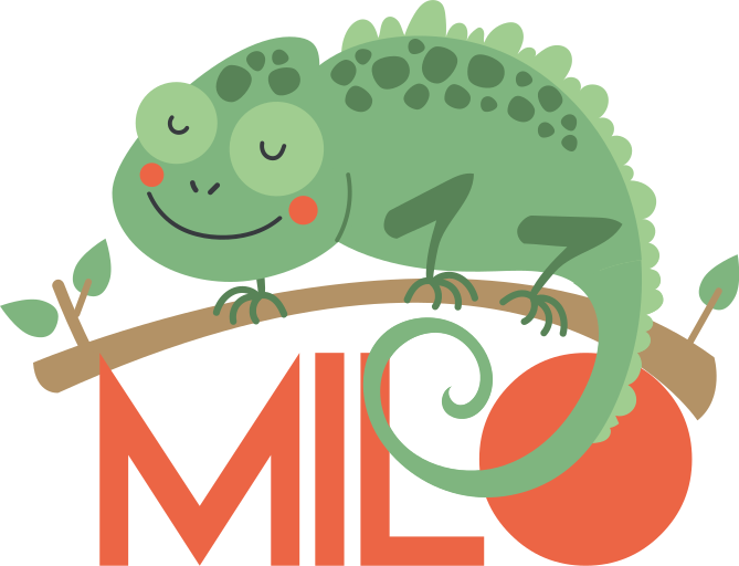 Covor vinil animal chameleon cu nume - TenStickers