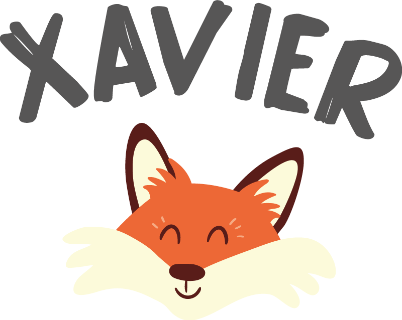 Covor vinil animal cap de vulpe jucăuș - TenStickers