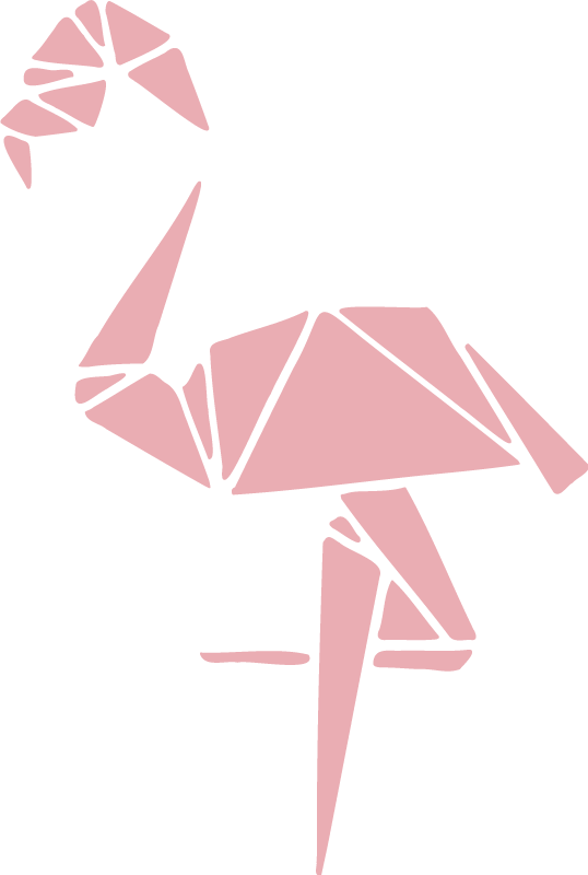 Covor vinil animal design stilat cu flamingo - TenStickers