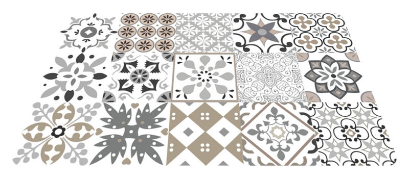 Covor de vinil pentru bucătărie mozaic geometric - TenStickers