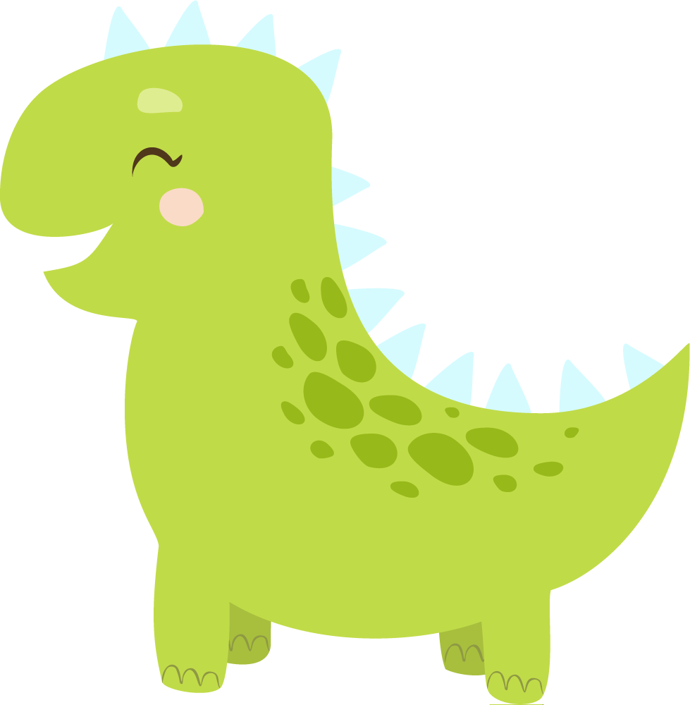Covor vinil animal personaj dinozaur fericit - TenStickers