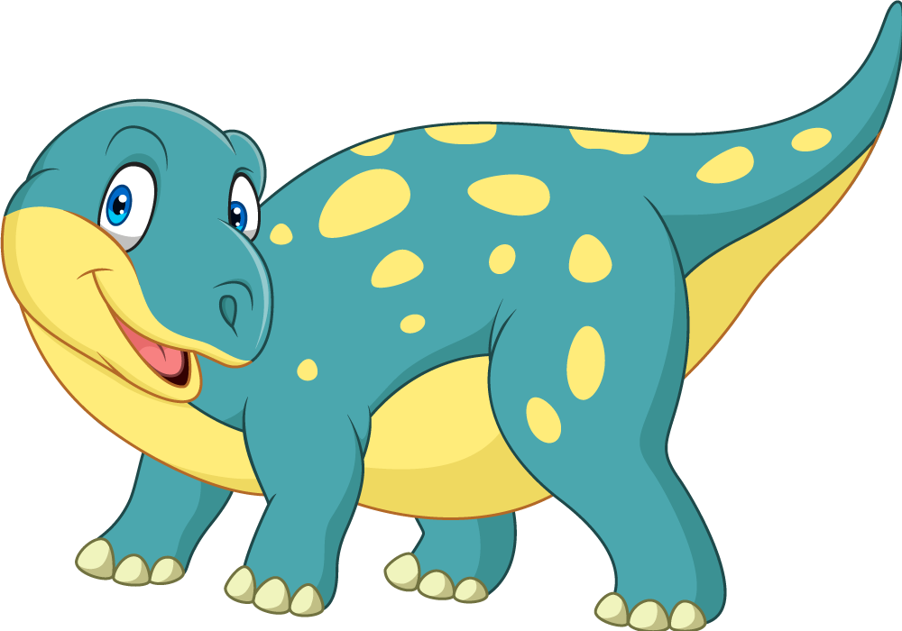 Covor vinil animal dinozaur animat fericit - TenStickers