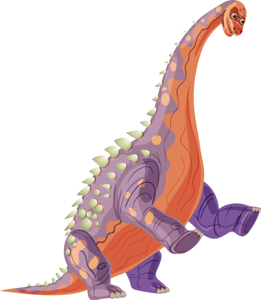 Covor vinil animal dinozaur colorat - TenStickers