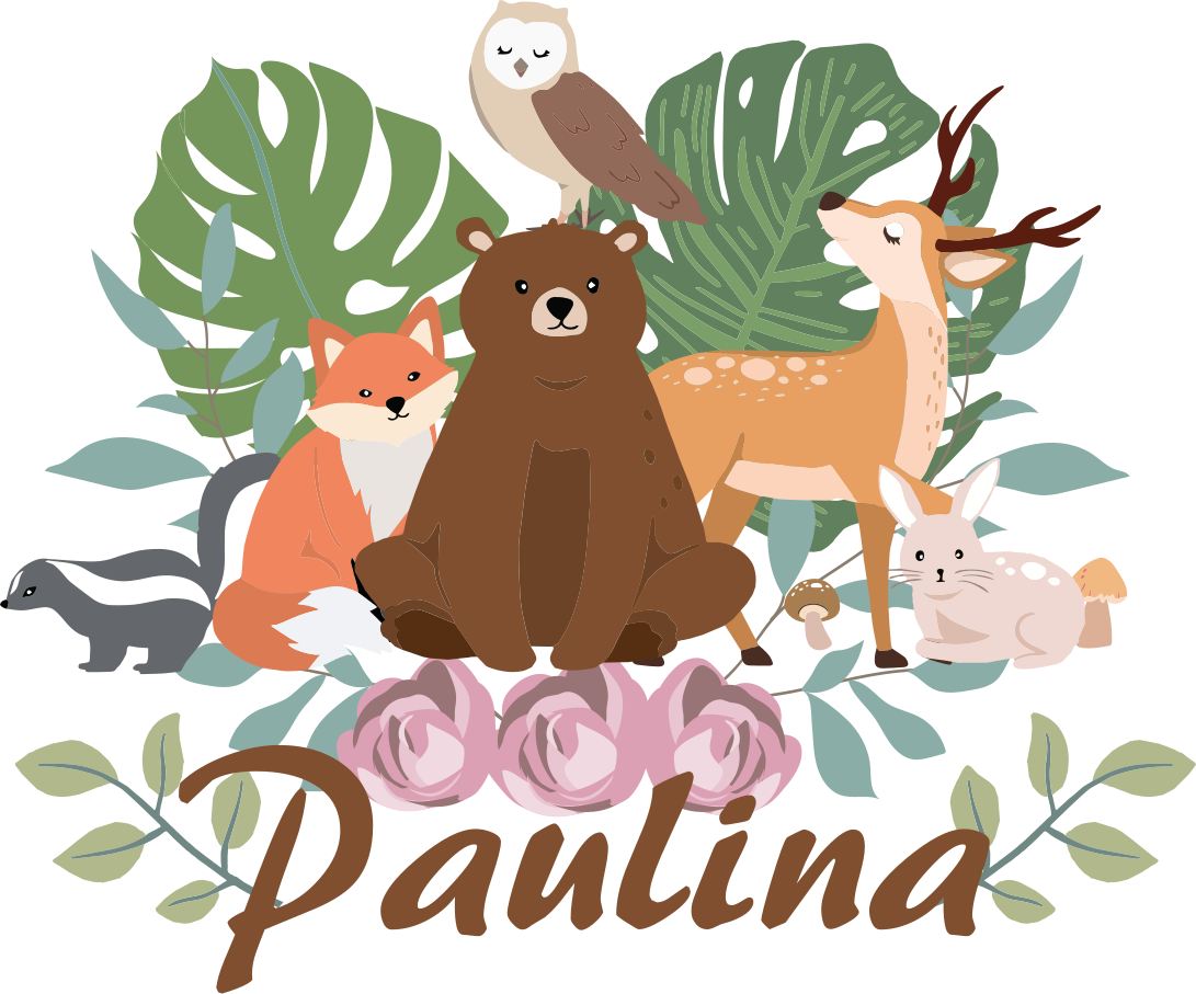 Covor vinil animal adunarea animalelor din pădure - TenStickers