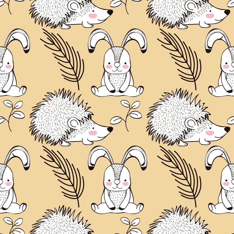 Covor vinil animal cu modele drăguțe de animale - TenStickers