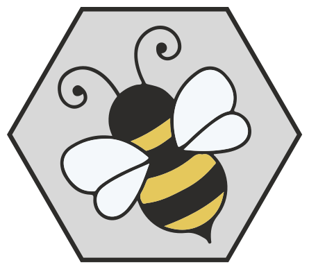 Covor vinil animal design hexagonal cu albine - TenStickers