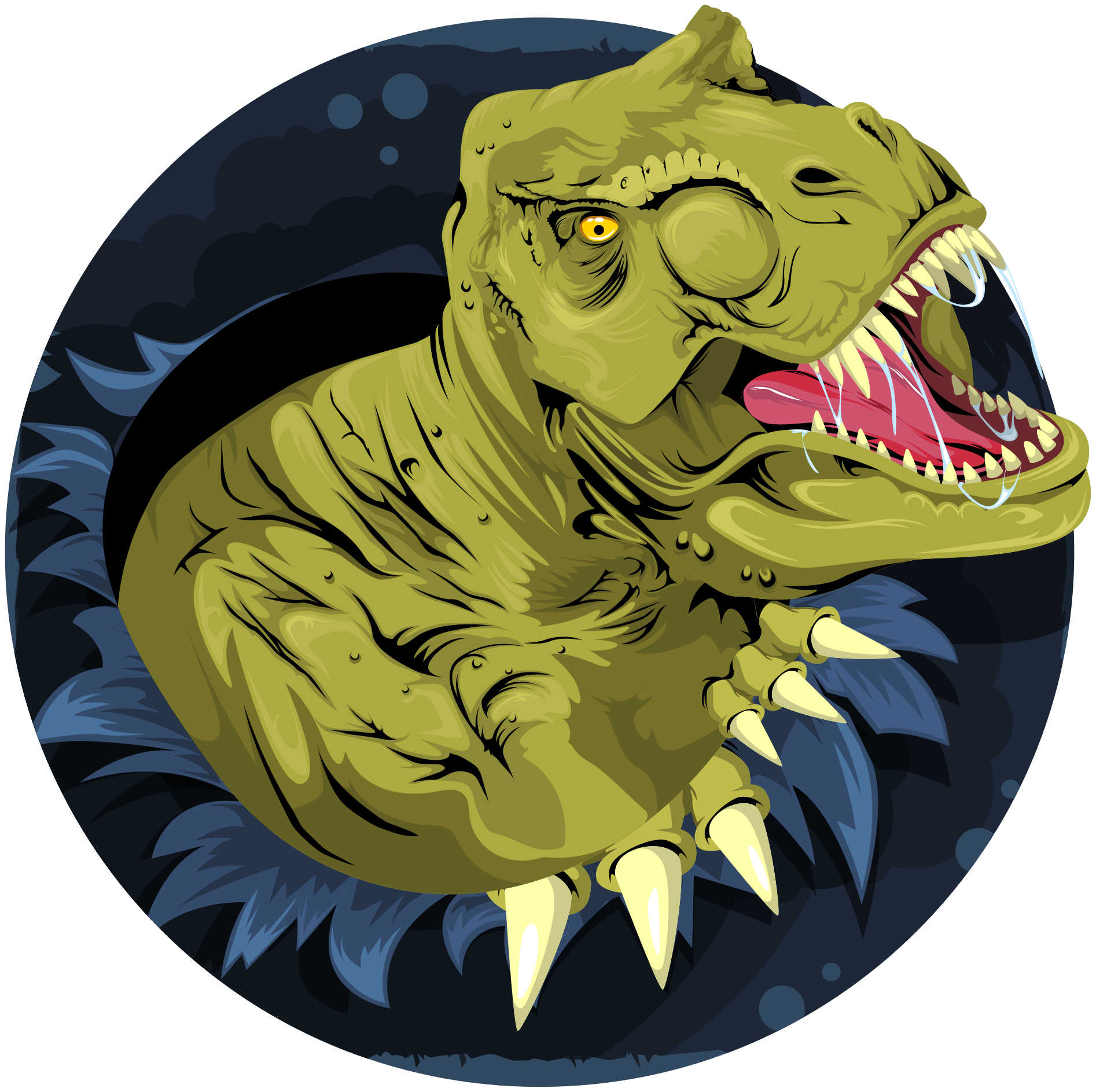 Covor vinil animal craniu de tyrannosaurus rex - TenStickers