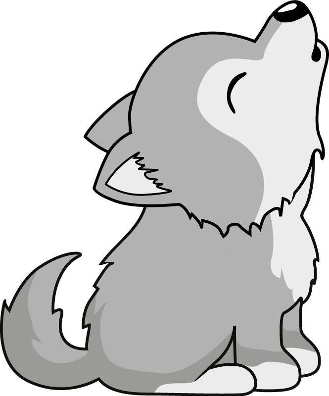 Covor vinil animal ilustrație câine urlător - TenStickers