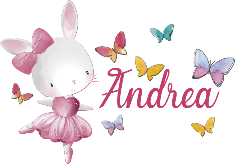 Covor vinil animal fetiță dansând balet - TenStickers