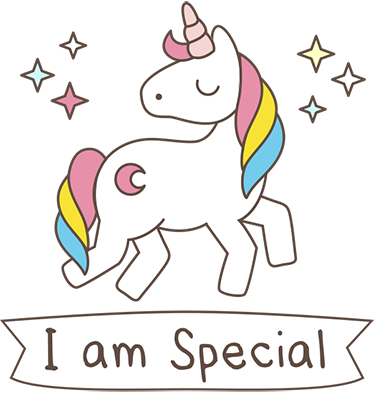 Covor vinil animal unicorn cu mesaj special - TenStickers