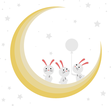 Covor vinil animal iepurași pentru camera copilului - TenStickers