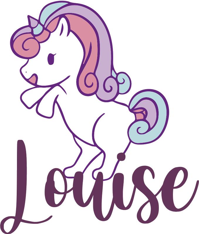 Covor vinil animal unicorn amuzant mic - TenStickers