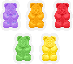 Covor vinil animal forme urs colorate - TenStickers
