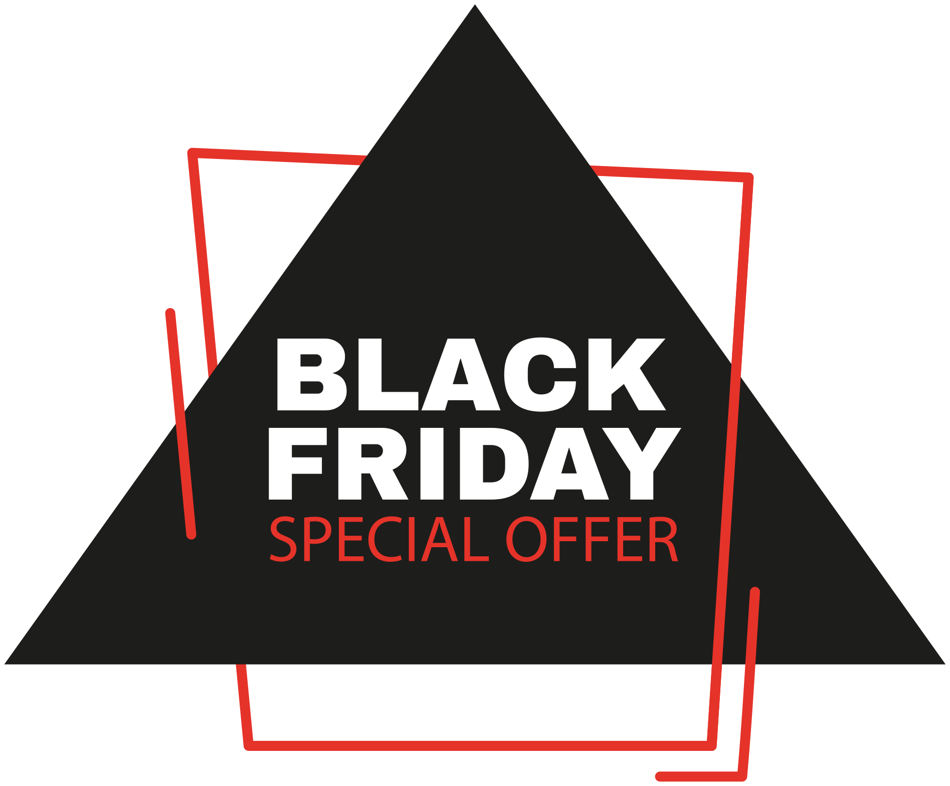 Covor din vinil de black friday semn de black friday - TenStickers