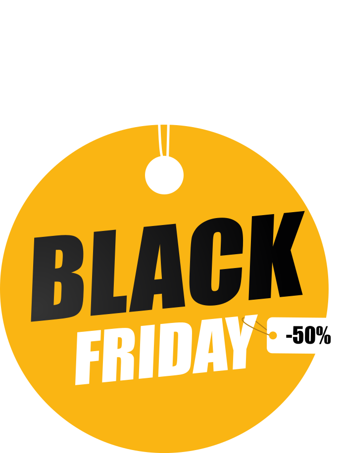 Covor din vinil de black friday cerc personalizat - TenStickers