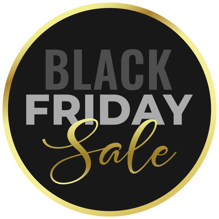 Covor din vinil de black friday fundal auriu - TenStickers