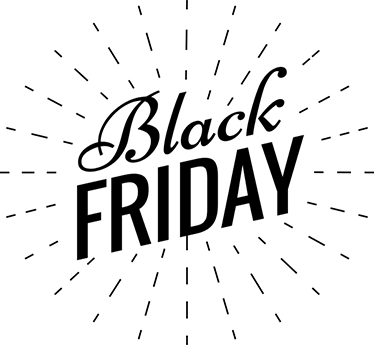 Covor din vinil de black friday text caligrafic strălucitor - TenStickers