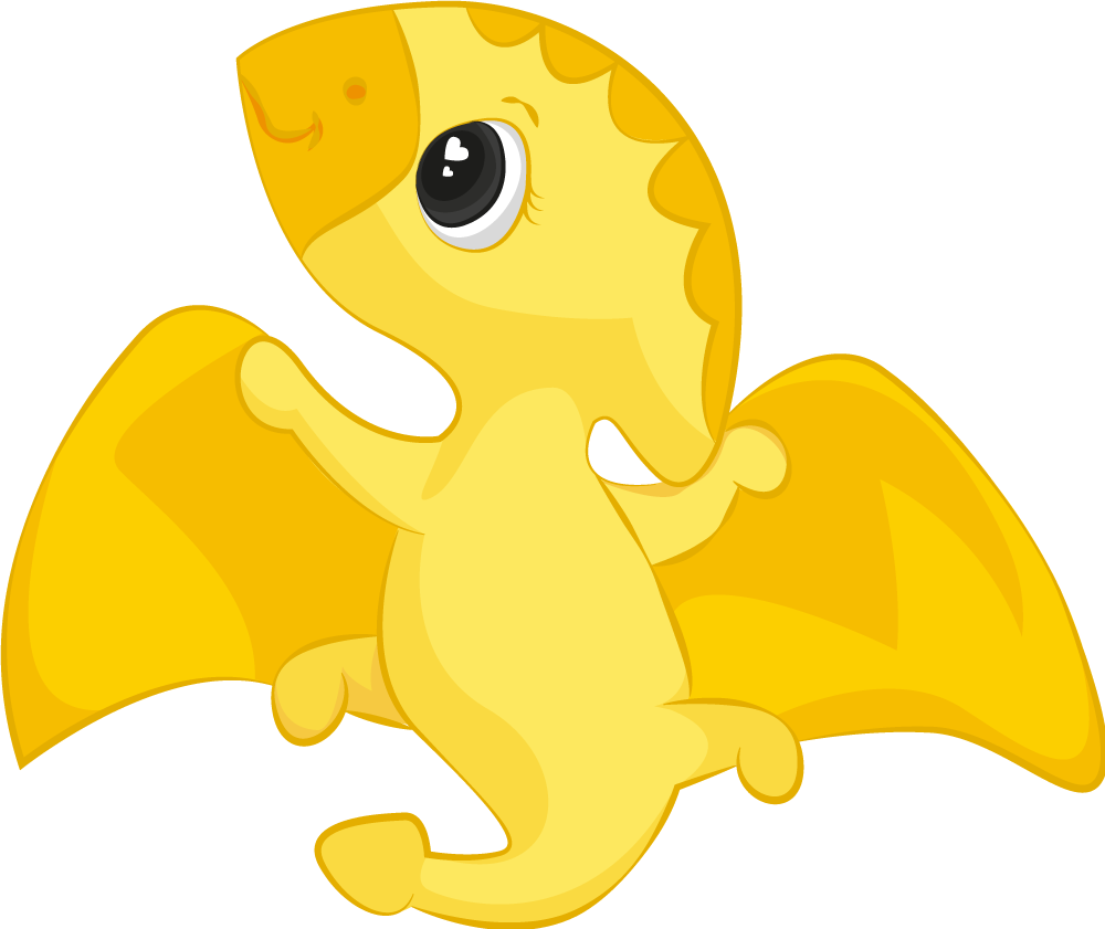 Covor vinil animal dragon galben vesel - TenStickers