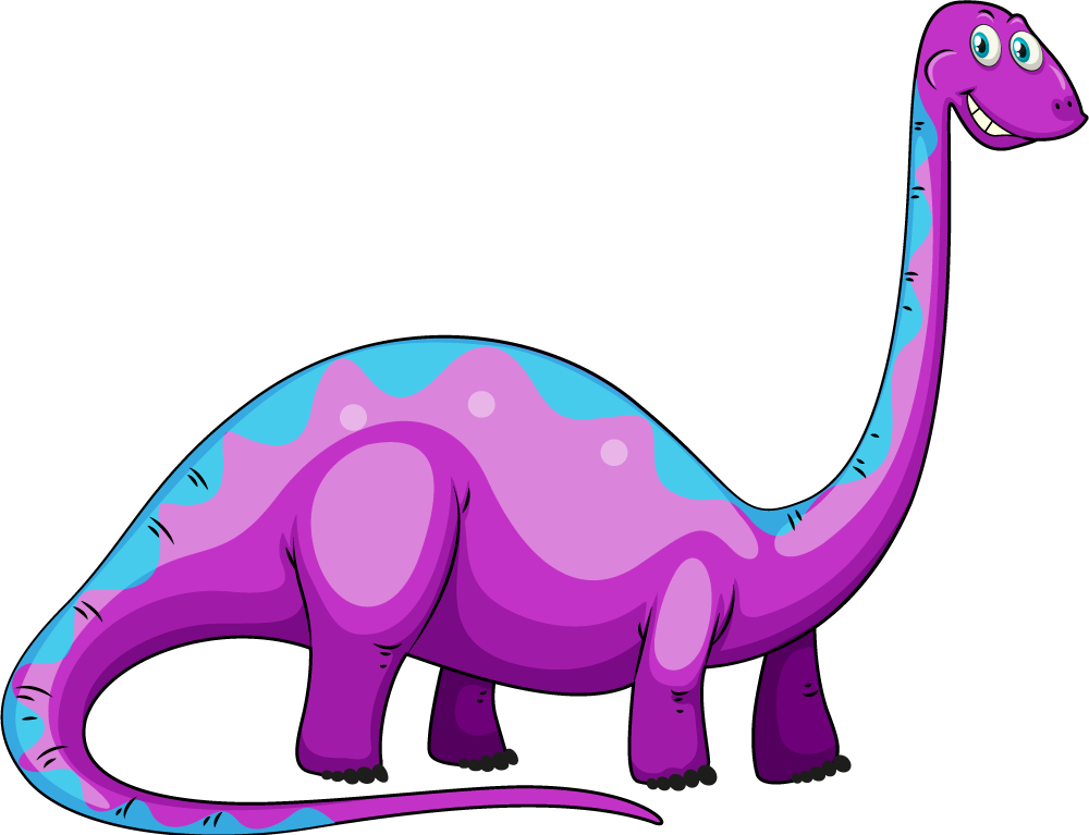 Covor vinil animal dinozaurul violet jucăuș - TenStickers