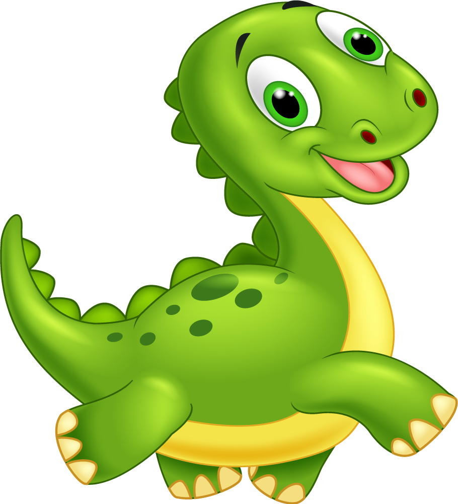 Covor vinil animal dinozaur verde drăguț - TenStickers