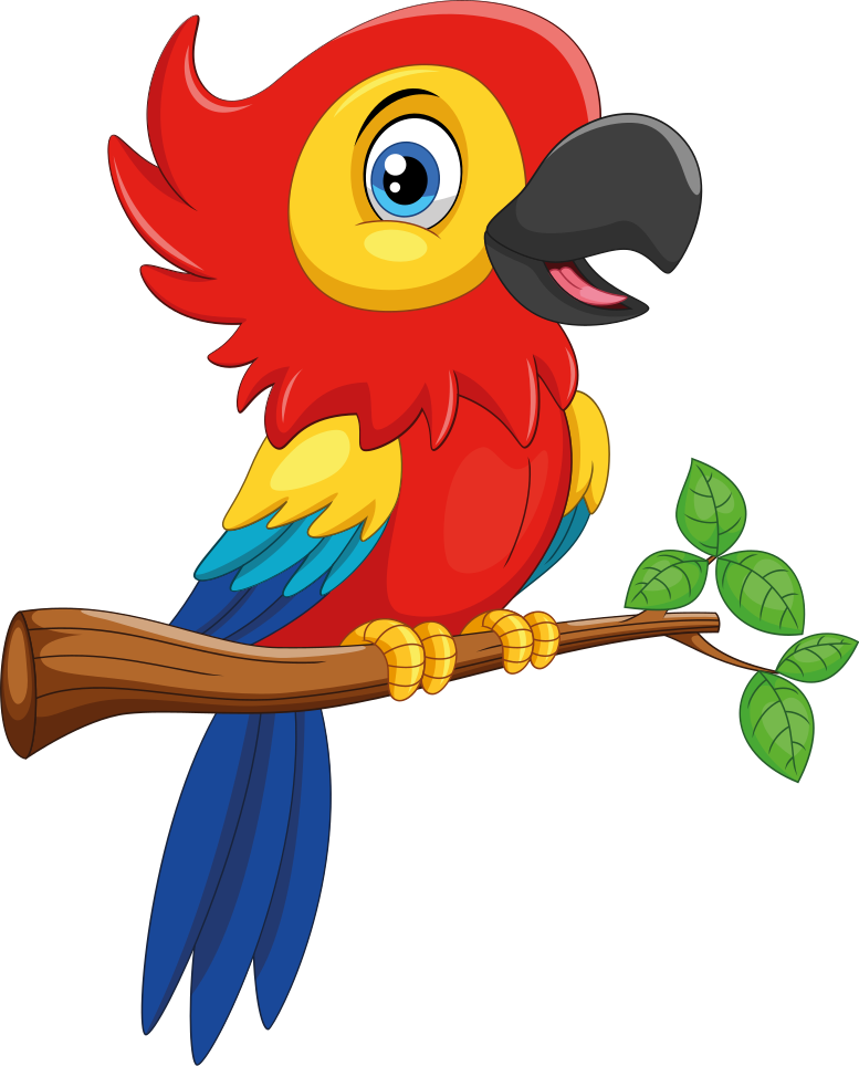 Covor vinil animal papagal colorat - TenStickers