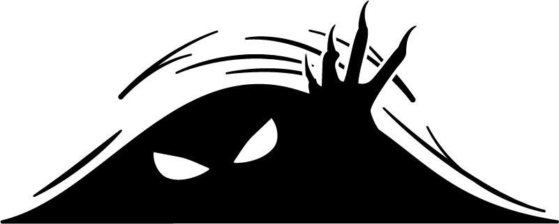 Covor de vinil halloween monstru ieșind - TenStickers