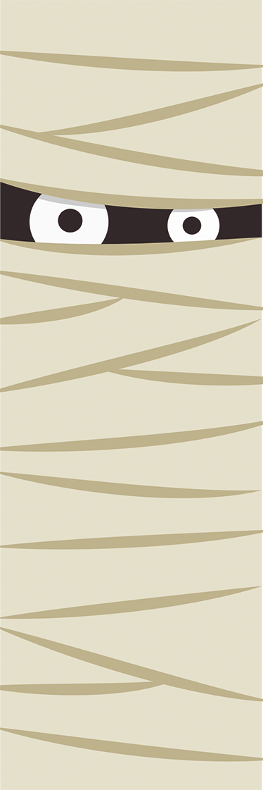 Covor de vinil halloween ochi de mumie - TenStickers