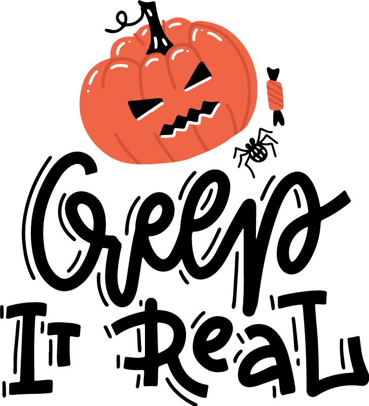 Covor de vinil halloween design cu dovleci înfricoșători - TenStickers
