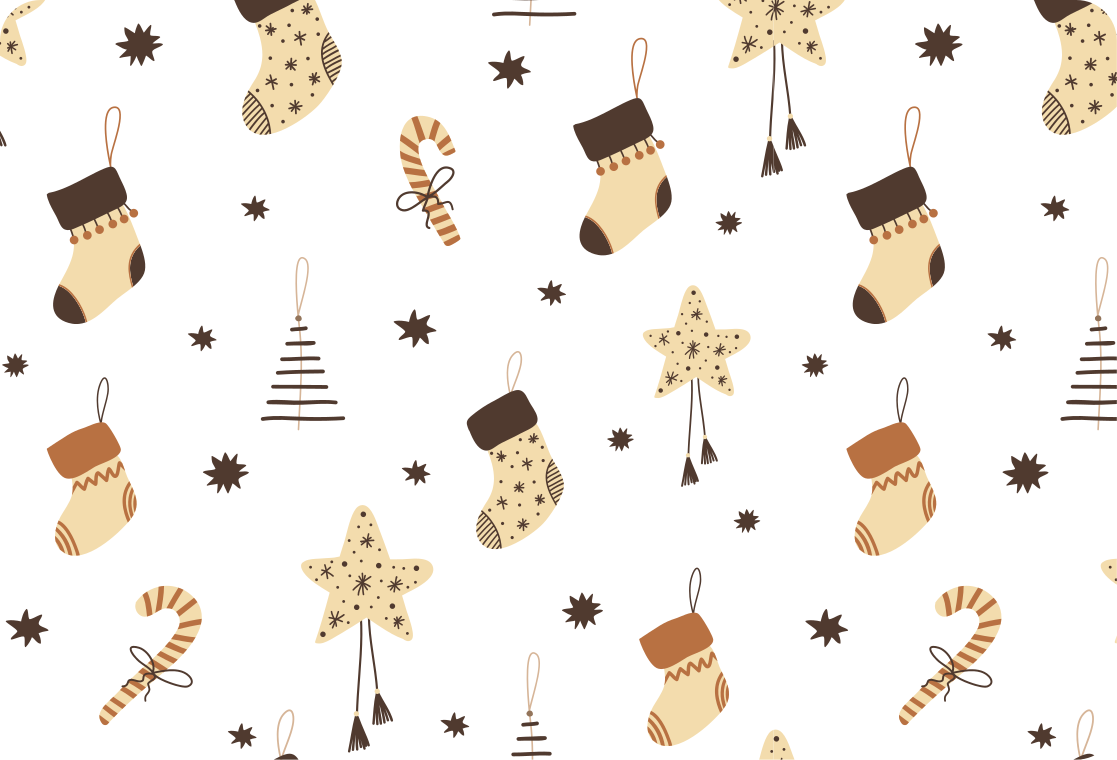 Covor vinil crăciun model cadouri strălucitoare - TenStickers