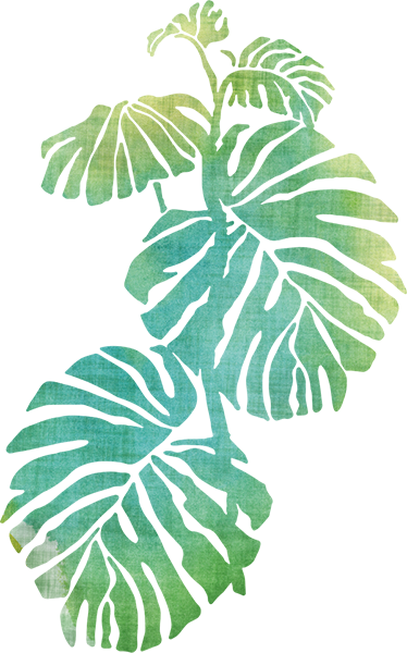 Covor vinil flori și plante aquarella coada de rândunică - TenStickers