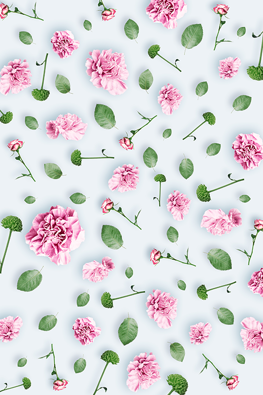 Covor vinil flori și plante flori și plante - TenStickers