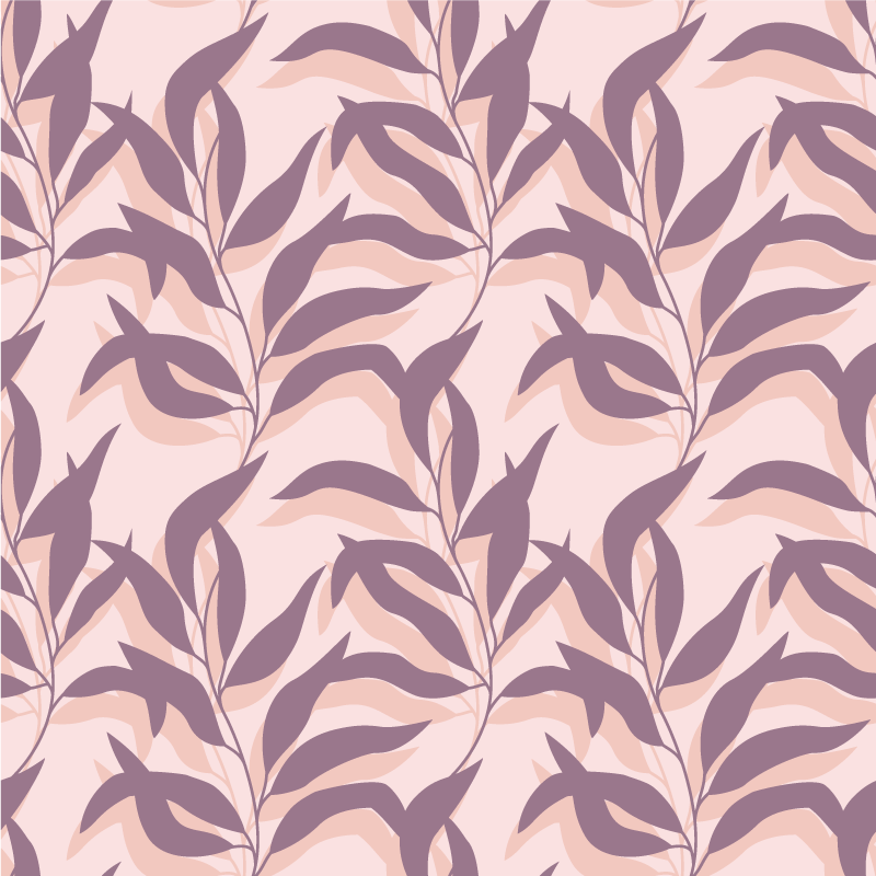Covor vinil flori și plante design palma tropical blush - TenStickers