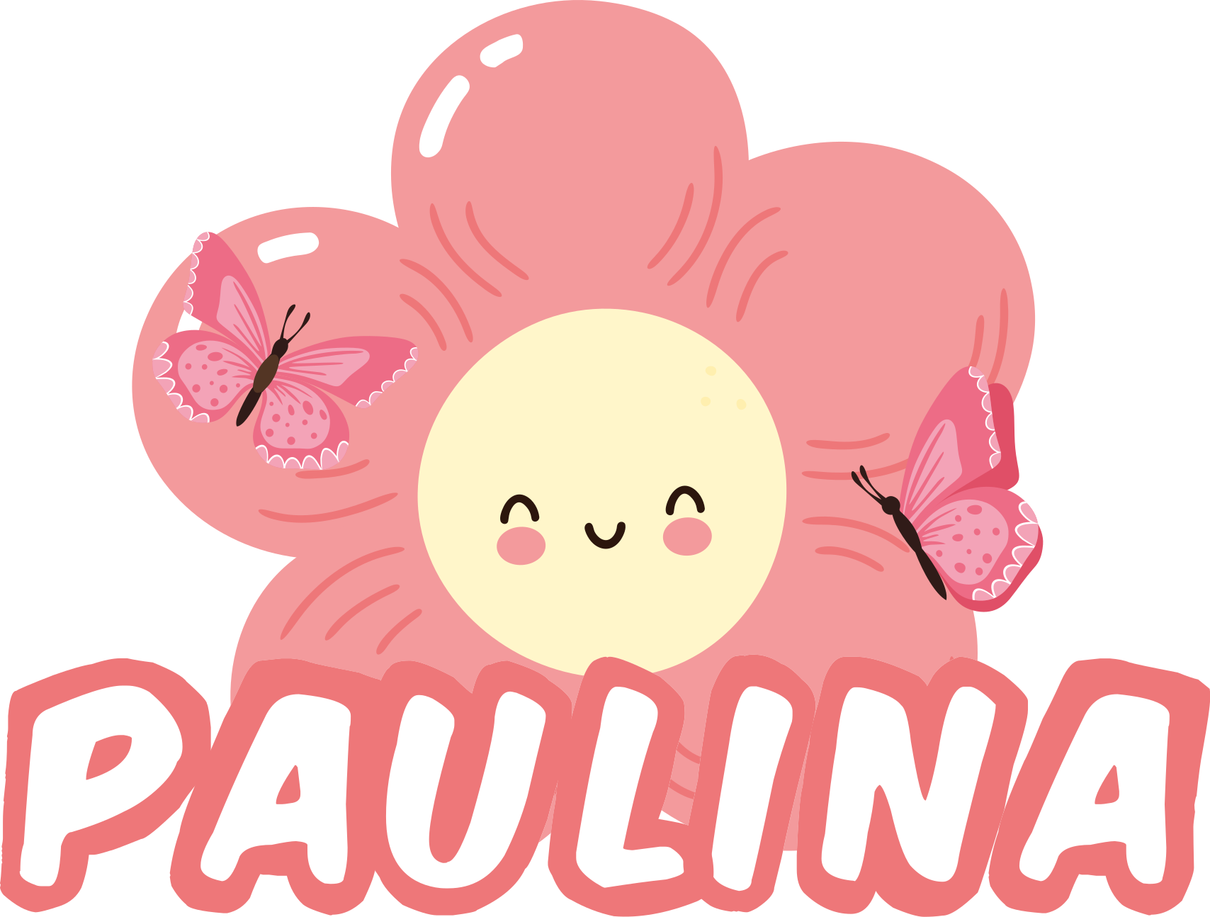 Covor vinil flori și plante flori și fluturi cu nume - TenStickers