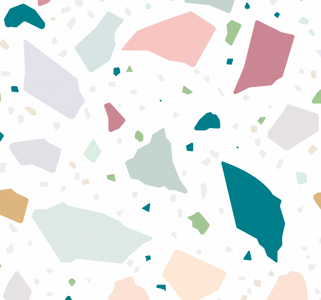 Covor de vinil pentru bucătărie model terrazzo mediteranean - TenStickers