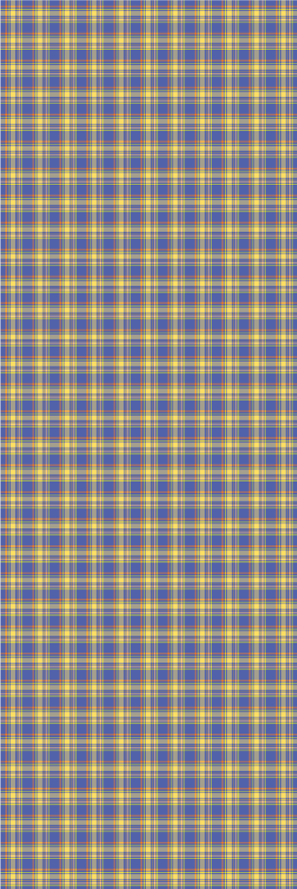 Covor de vinil pentru bucătărie cu model tartan albastru - TenStickers
