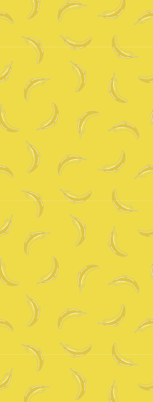 Covor de vinil pentru bucătărie banane pantone - TenStickers