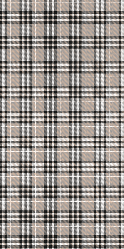 Covor de vinil pentru bucătărie model tartan gri scoțian - TenStickers