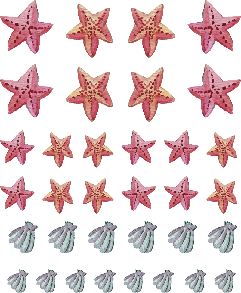 Covor de vinil pentru baie stea de mare - TenStickers