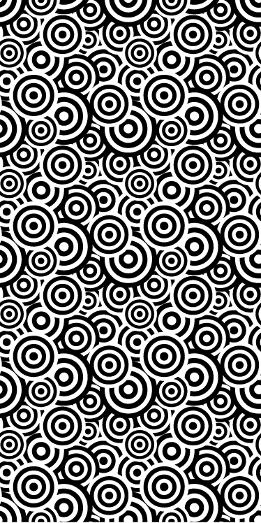 Covor de vinil pentru baie cu model circular - TenStickers