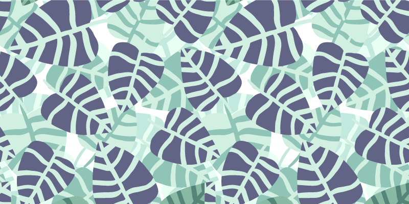 Covor vinil flori și plante model flori tropicale colorate - TenStickers