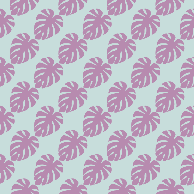 Covor vinil flori și plante imprimeu cu frunze - TenStickers