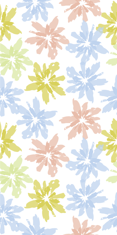 Covor vinil dormitor folie adezivă florală pentru geam - TenStickers