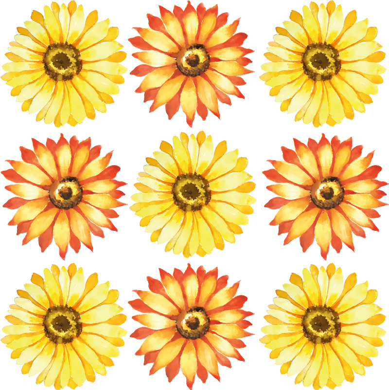 Covor vinil dormitor compoziție florală vibrantă - TenStickers