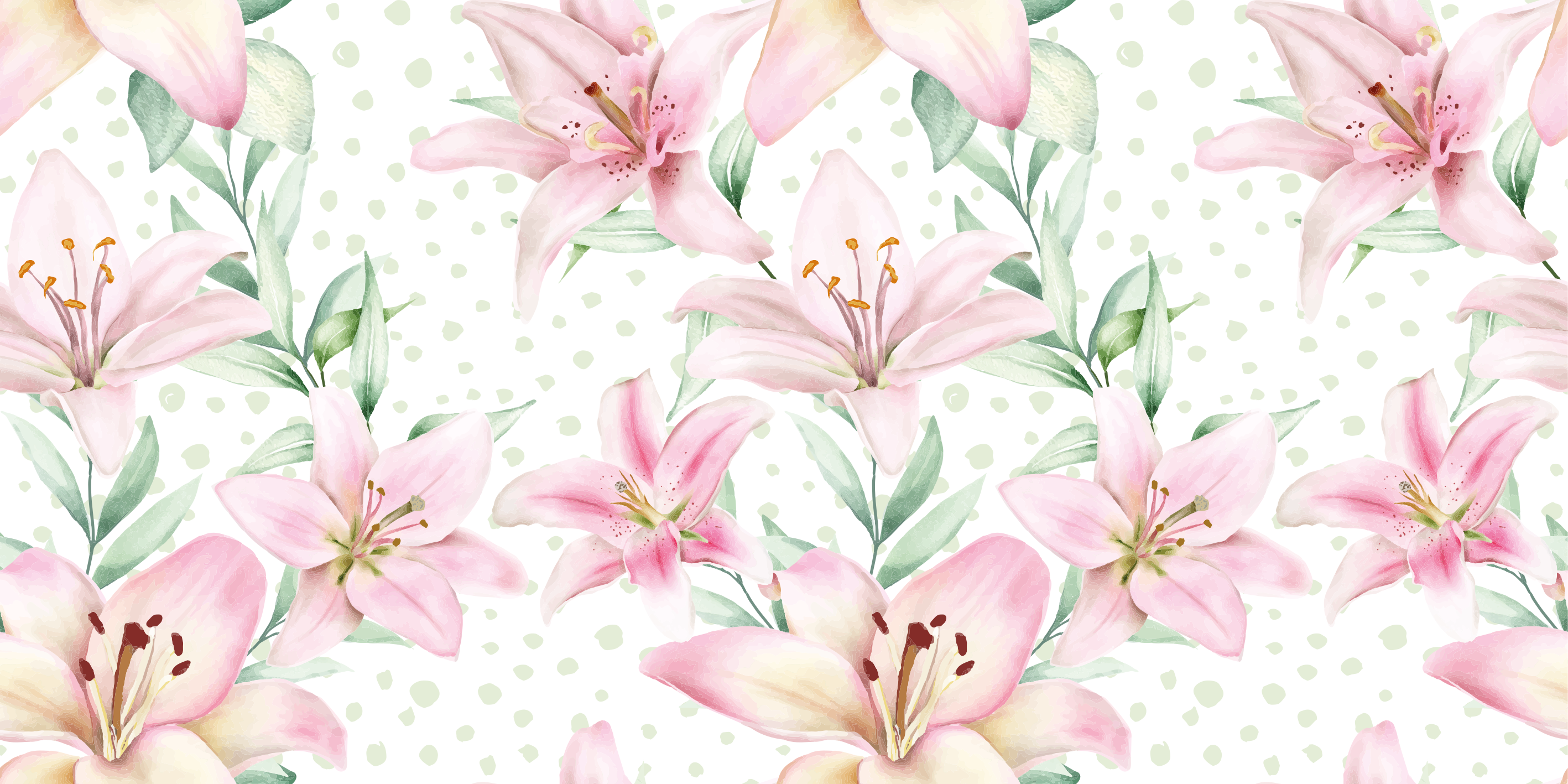Covor vinil dormitor modele elegante cu crini - TenStickers