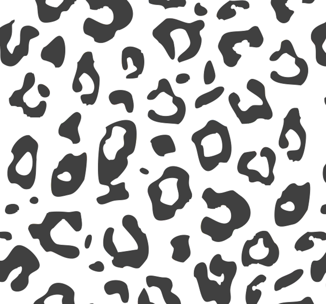 Covor vinil print animalier leopard negru - TenStickers