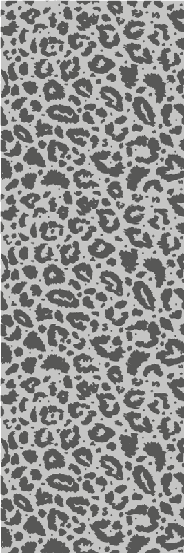 Covor vinil print animalier leopard gri clasic - TenStickers