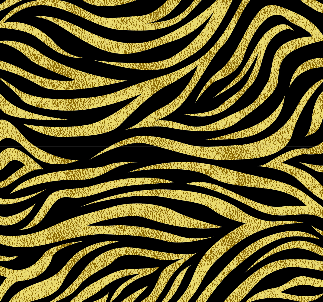 Covor vinil print animalier model zebră aurie - TenStickers