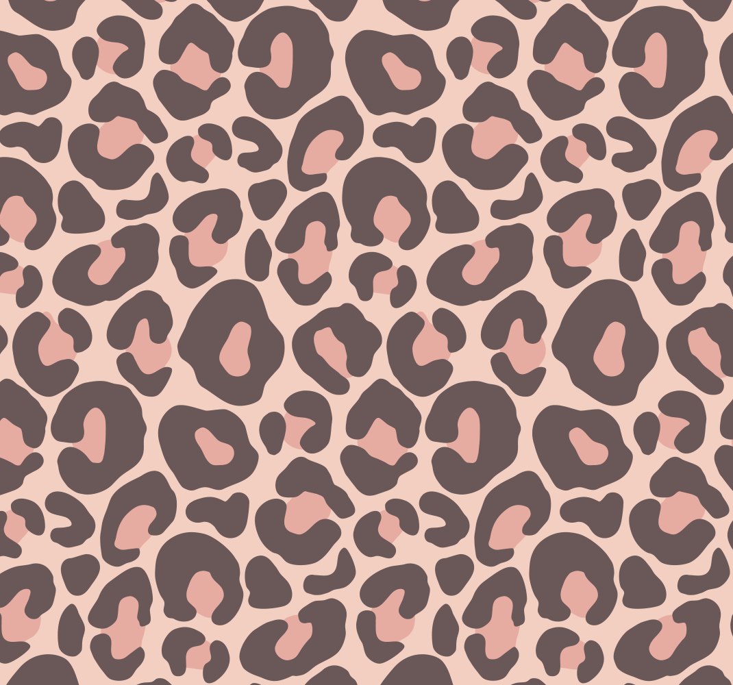 Covor vinil print animalier leopard roz - TenStickers